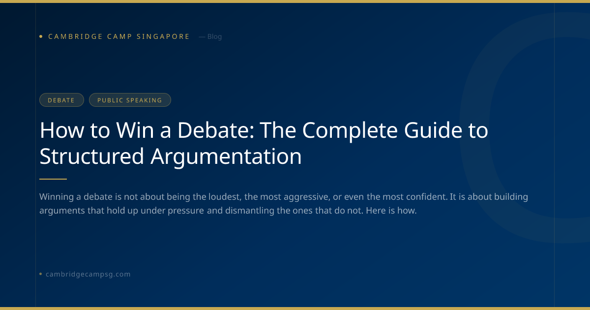 How to Win a Debate: The Complete Guide to Structured Argumentation ...